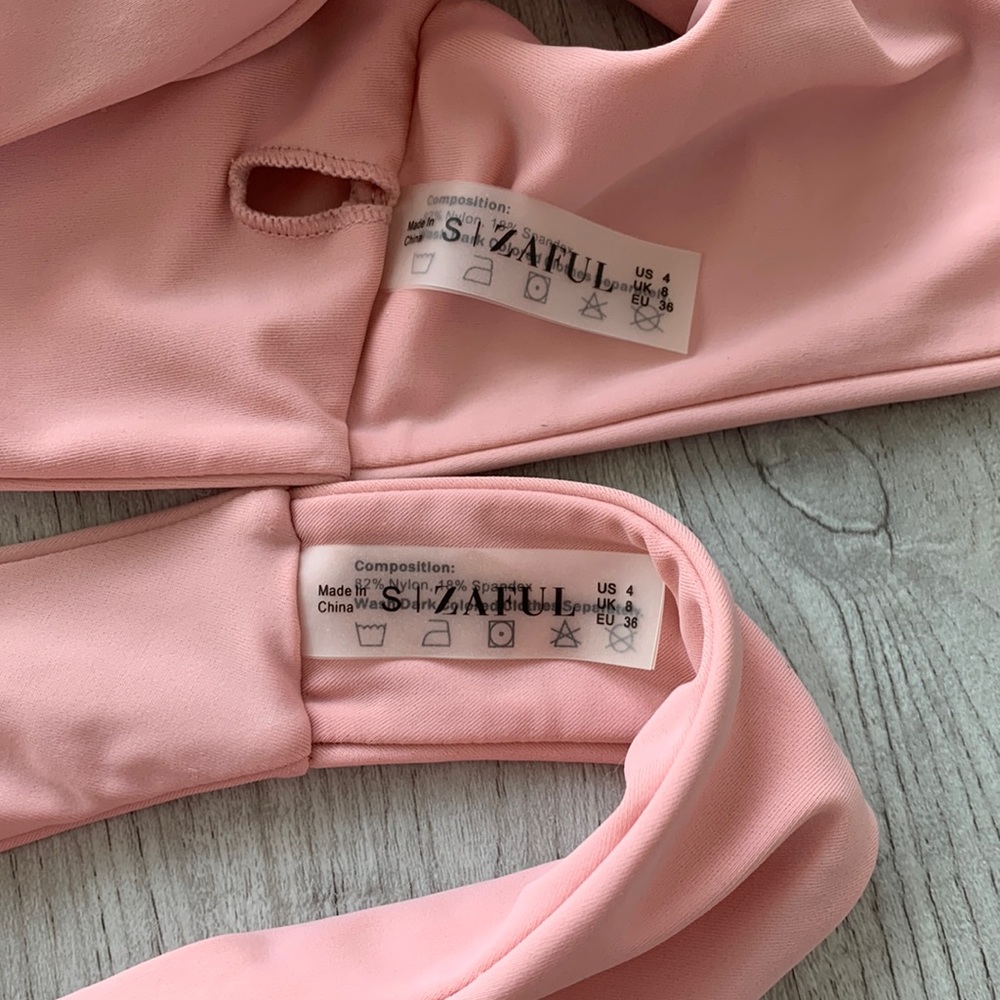 Zaful pink swimsuit - Picture 3 of 7